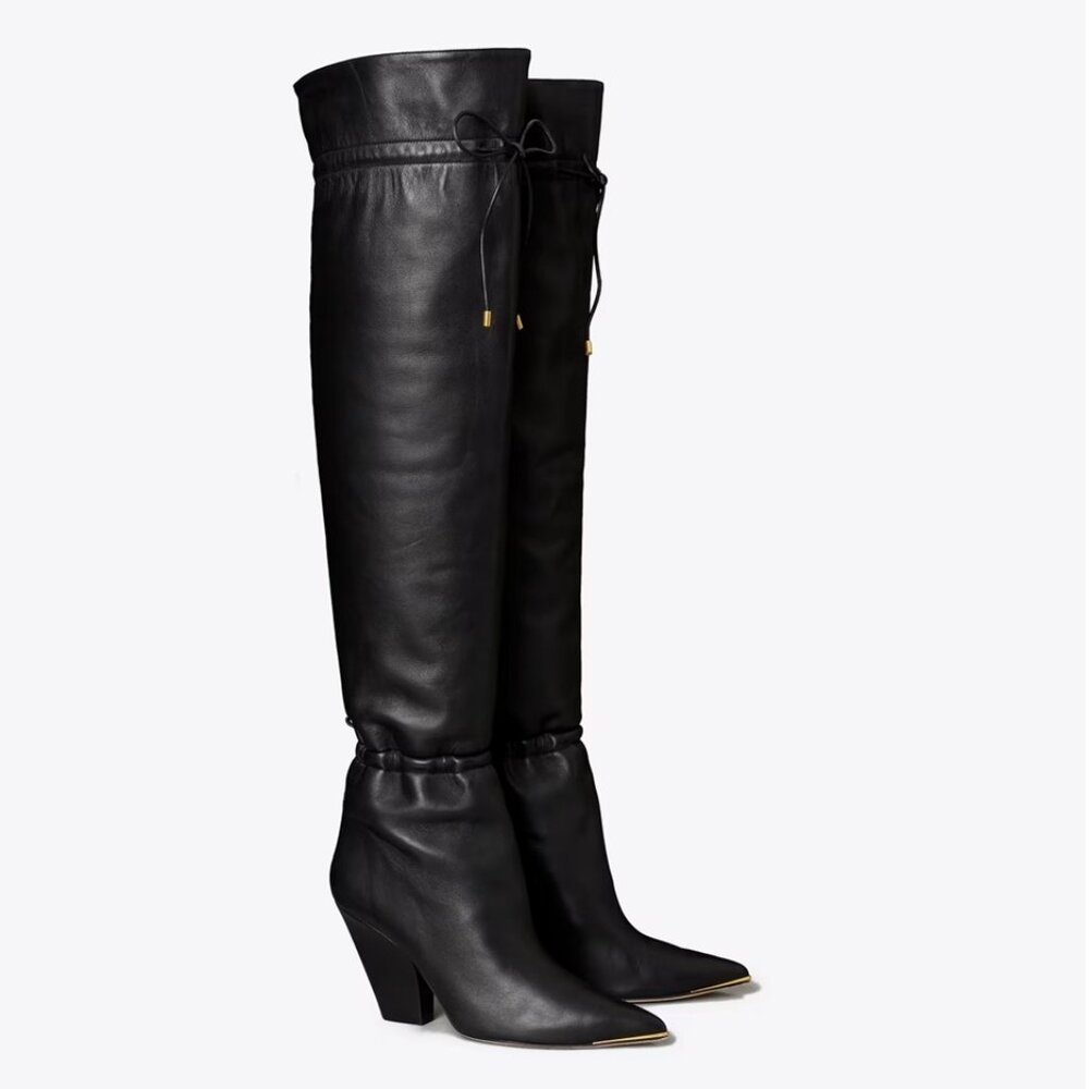 Lila Over-the-Knee Scrunch Boot / Tory Burch